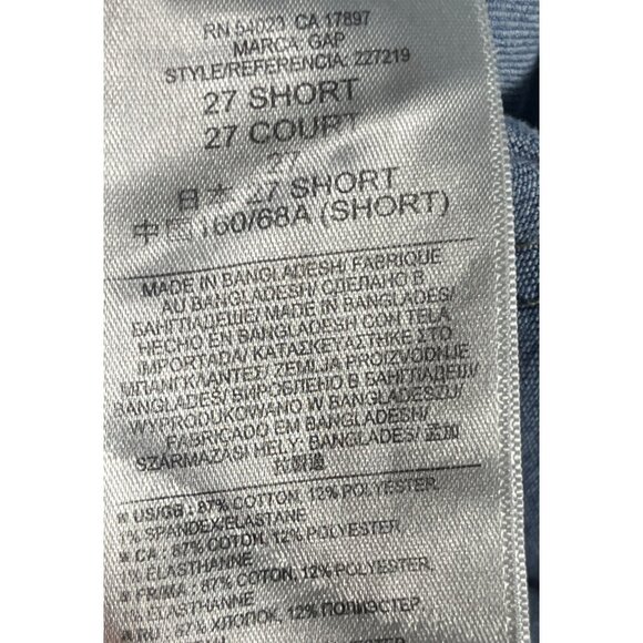 Gap 1969 Jeans Blue True Skinny Light Authentic Distressed Grunge Womens 27 - Picture 4 of 11